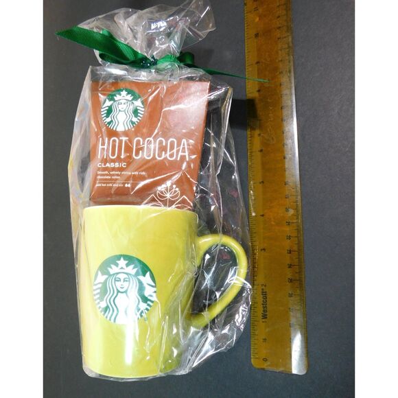 Starbucks Mug & Hot Cocoa Green Cup Mermaid Wrapped Gift Set - Picture 6 of 6